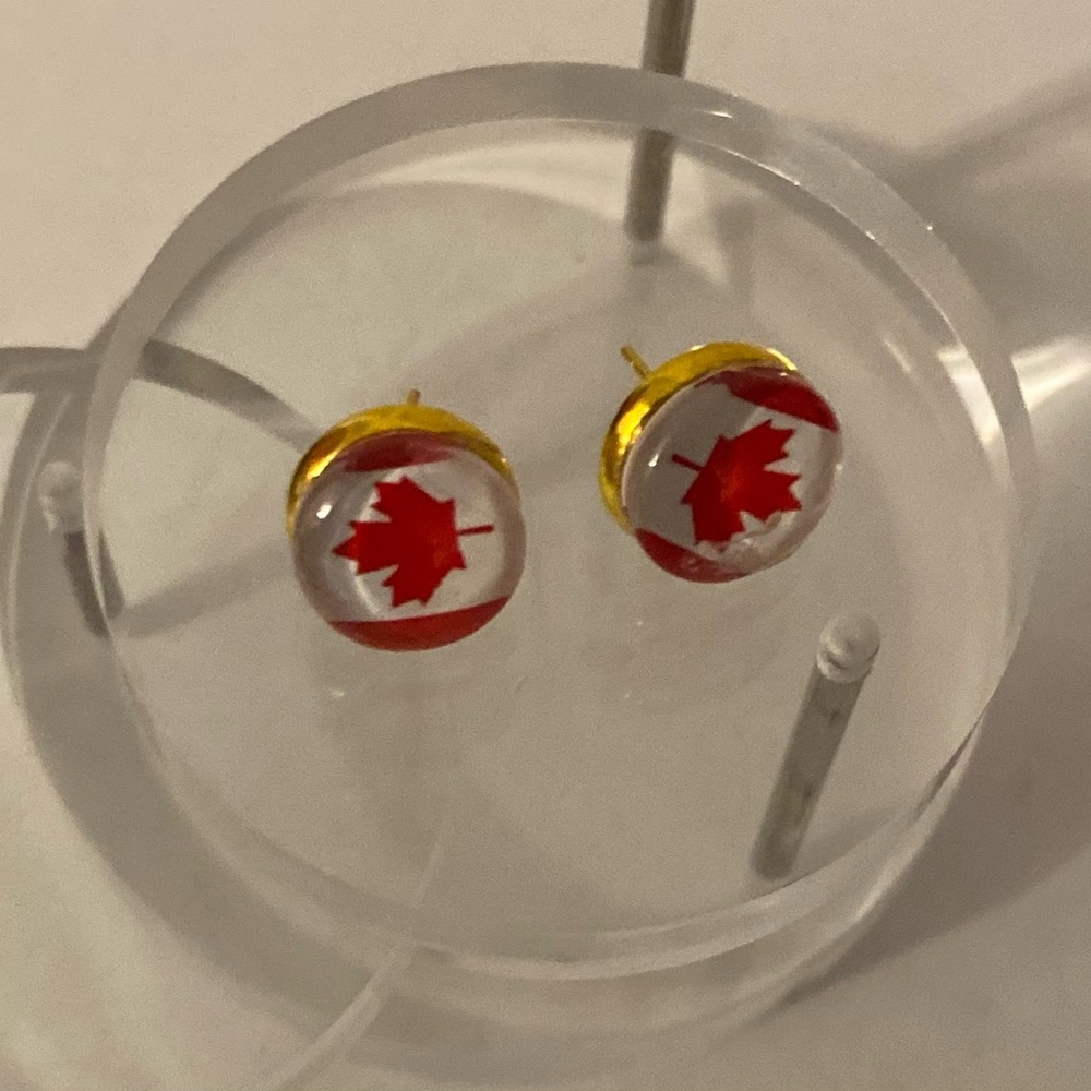 CANADA DAY Canadian Maple Leaf Earrings